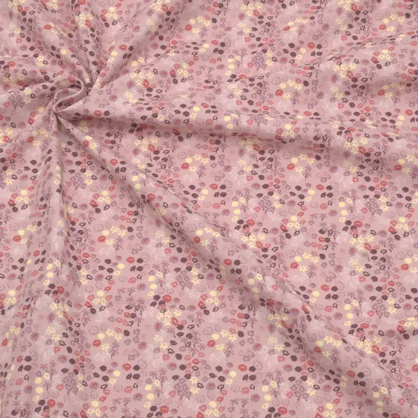 100% Baumwolle Köper "Kleine Blümchen" Farbe Alt-Rosa Garantierte Lieferung
