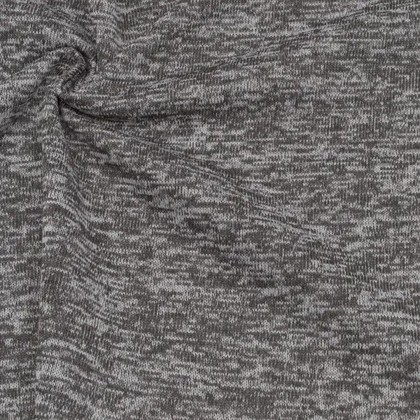 Strick Fleece "Melange" Farbe Grau Schnäppchen