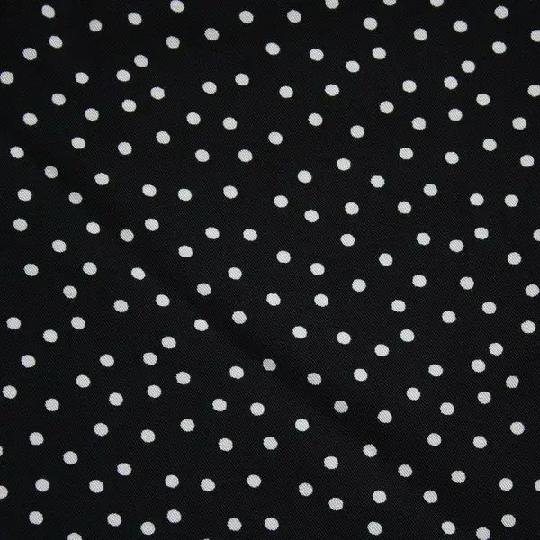 100% Viskose Twill "Small Dots" Farbe Schwarz Rabatt