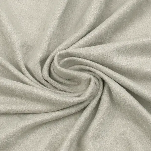 Stretch Wildlederimitat Suede Farbe Hell-Grau Neu