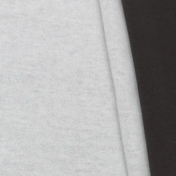 Strickstoff Doubleface Farbe Creme-Weiss Schwarz Finale Aktion