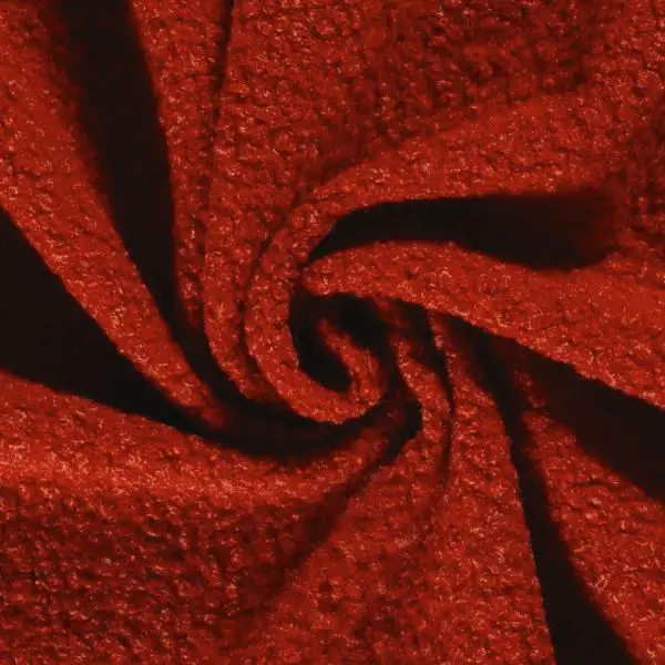 Nur Für Kurze Zeit Bouclé Mantelstoff Farbe Rost-Rot