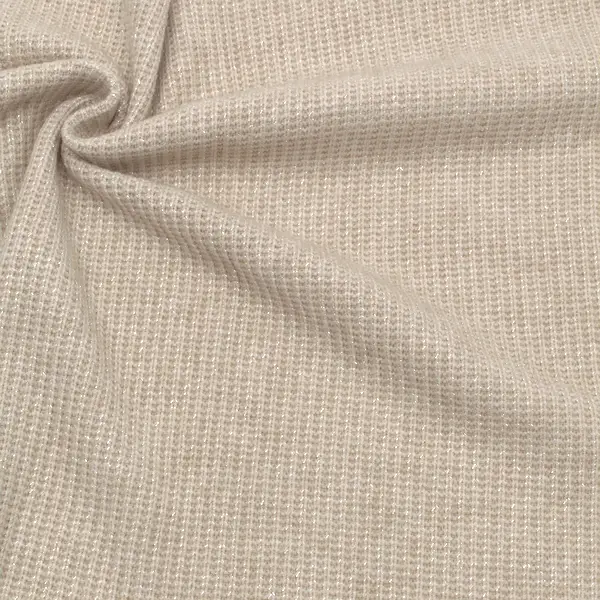 Sonderaktion Strickstoff "Lurex Glitzer 2" Farbe Beige