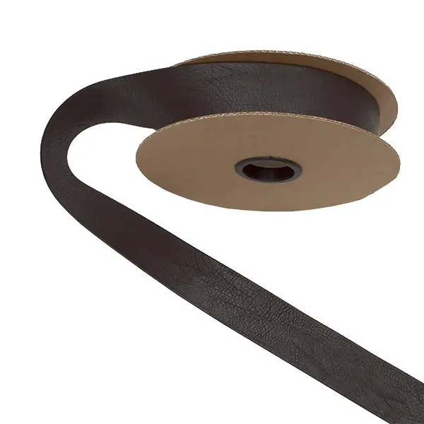 Zertifiziert Taschenband Gurtband Kunstleder 40mm Farbe Dunkel-Braun