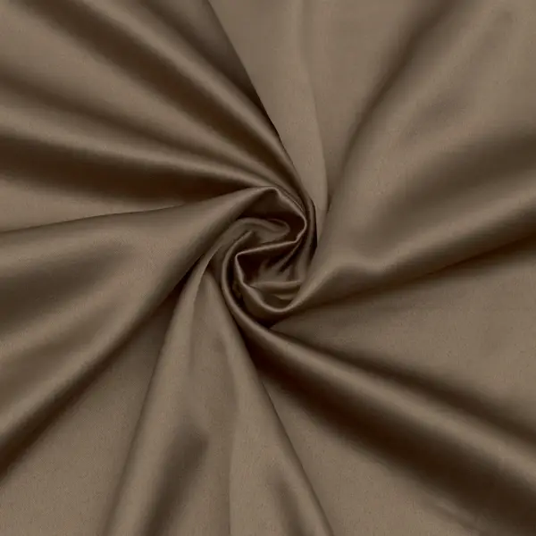 Solange Der Vorrat Reicht Stretch Satin Stoff 2 Farbe Taupe