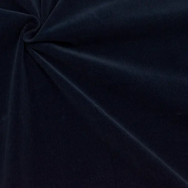 Nur Heute Stretch Feincord Baumwollstoff Farbe Nacht-Blau