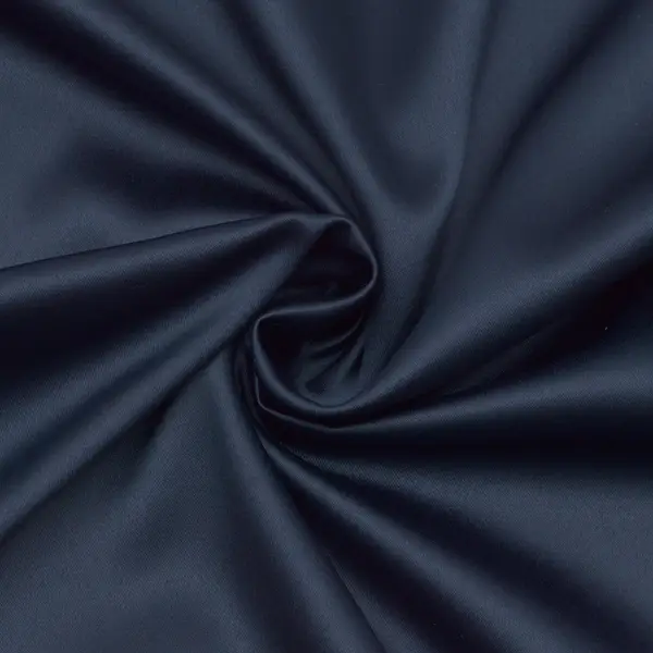 Stretch Satin Stoff 2 Farbe Dunkel-Blau Meistverkauft