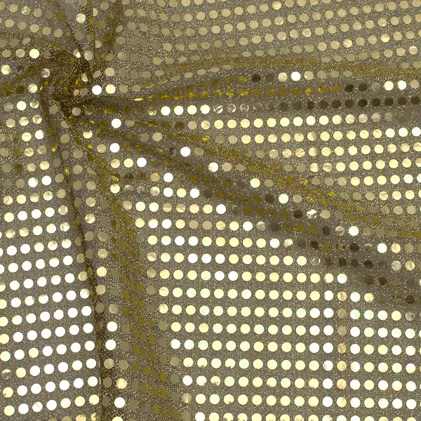 Nur Für Kurze Zeit Paillettenstoff "Glamour" Farbe Gold