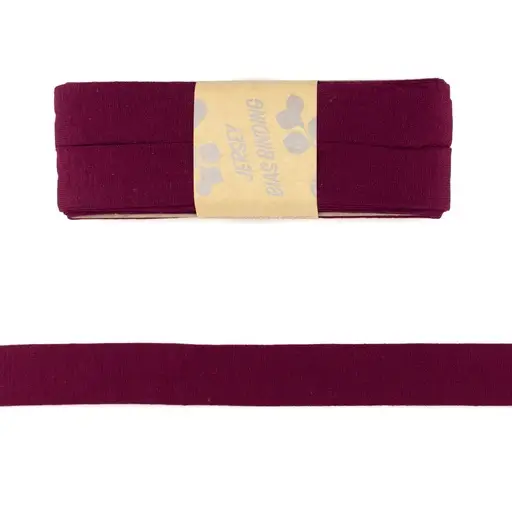 3m Viskose Schrägband 20mm Farbe Bordeaux Neue Kollektion