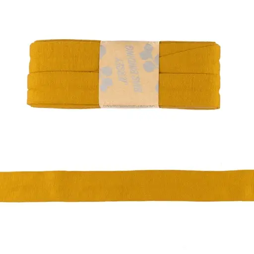 3m Viskose Schrägband 20mm Farbe Ocker-Gelb Zertifiziert