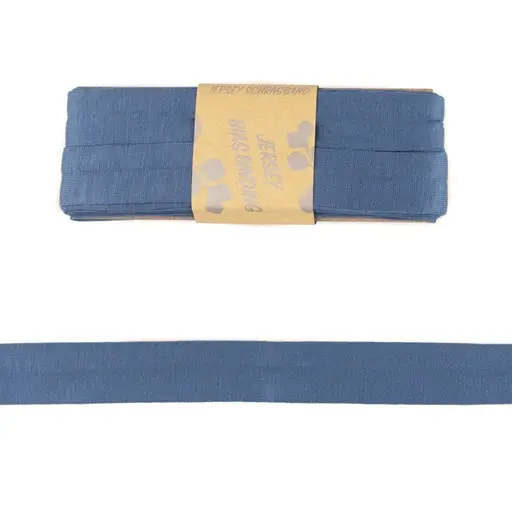 3m Viskose Schrägband 20mm Farbe Jeans-Blau Kracherpreis