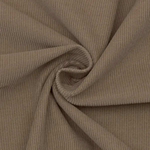 100% Baumwolle Feincord Babycord Artikel Gilbert Farbe Beige-Grau Heißes Angebot