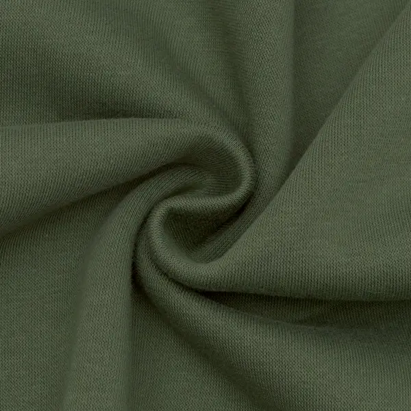 Sweatshirt Baumwollstoff Artikel Jogging Farbe Khaki-Grün Letzte Chance