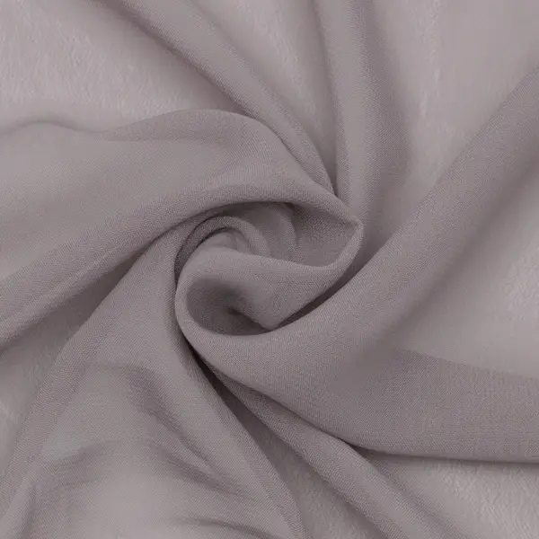 Polyester Chiffon Farbe Grau Abverkauf