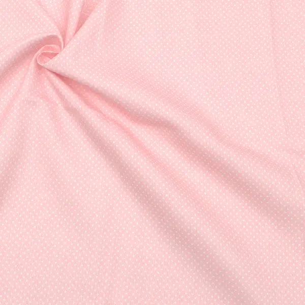 100% Baumwolle Piqué "Punkte mini" Farbe Rosa Knallerangebot