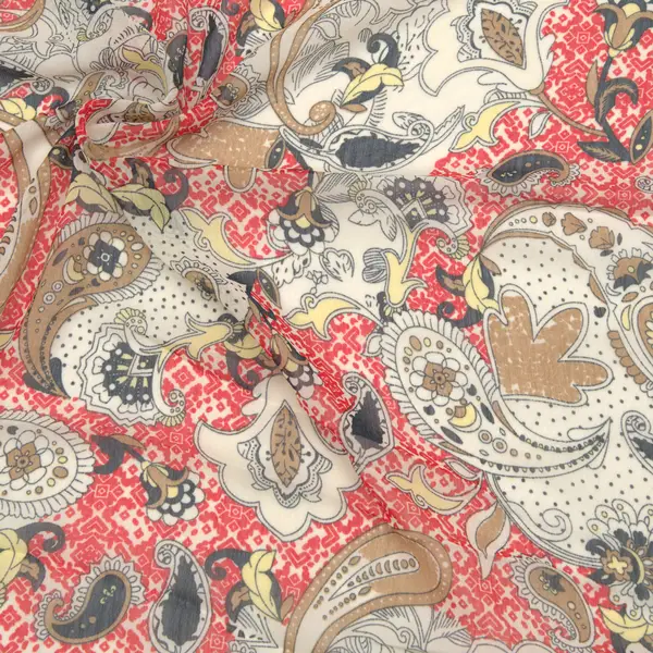 Polyester Chiffon "Paisley Fashion" Farbe Multicolor 1 Preisknaller