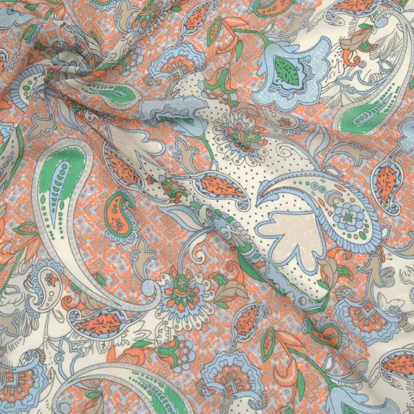 Polyester Chiffon "Paisley Fashion" Farbe Multicolor 2 Neuheit