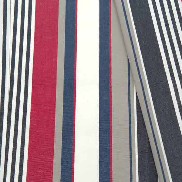 Wochenendangebot Outdoorstoff "Streifen Mix" Artikel Karibik Farbe Rot-Blau-Ecru