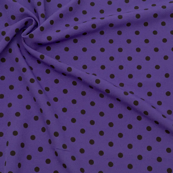 Polyester Crêpe "Punkte Klein" Farbe Lila Saisonangebot