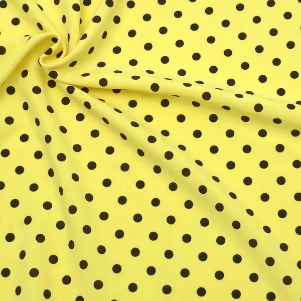 Polyester Crêpe "Punkte Klein" Farbe Gelb Bestseller