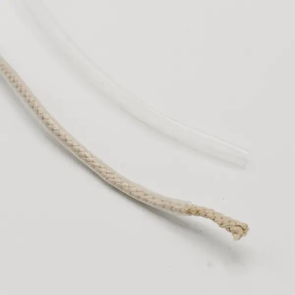 Schrumpfschlauch 6mm für Kordelenden Farbe Transparent Finale Aktion