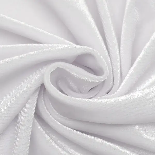 Stretch Pannesamt "Deluxe" Farbe Weiss Jetzt Kaufen