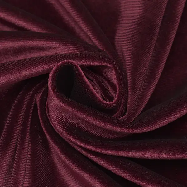Stretch Pannesamt "Deluxe" Farbe Bordeaux Top-Angebot