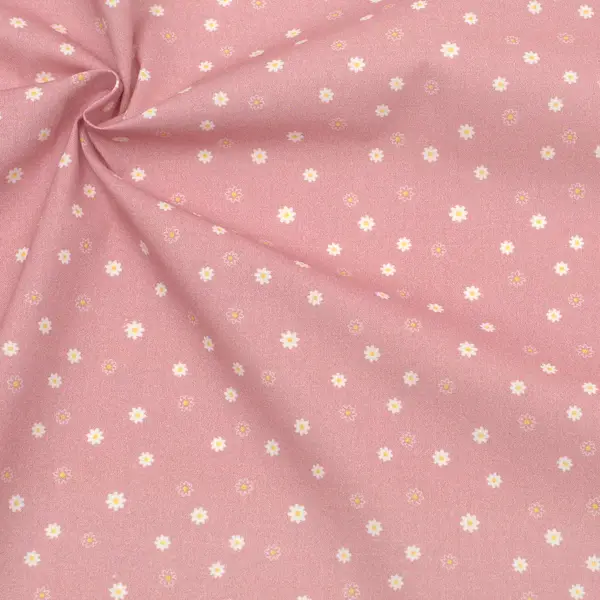 Super-Preis 100% Baumwolle Popeline "Kleine Blümchen 2" Farbe Rosa