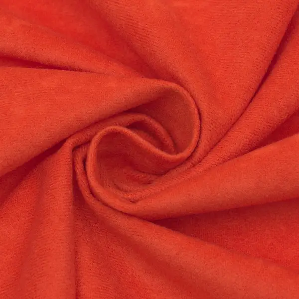 Sofort Bestellen Modestoff Dekostoff universal "Wildleder Optik" Farbe Orange