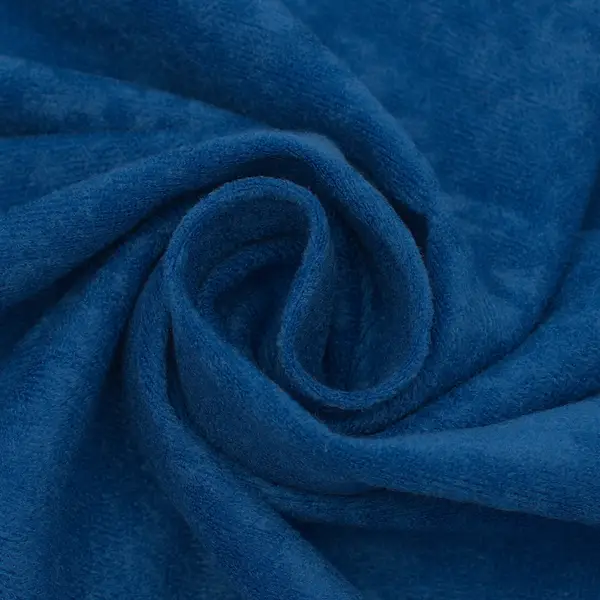 Zertifiziert Modestoff Dekostoff universal "Wildleder Optik" Farbe Royal-Blau