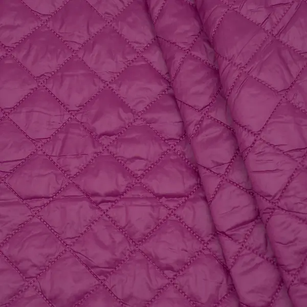 Steppstoff "Quadrate Klein" Farbe Fuchsia Kracherpreis