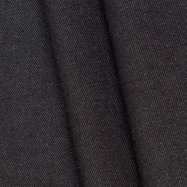 Stretch Denim Jeans Stoff Farbe Blau-Schwarz Saisonangebot