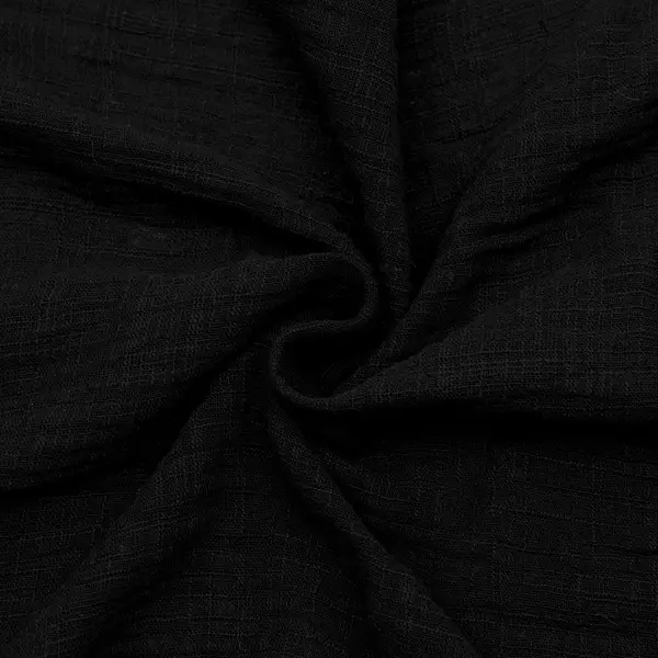 100% Baumwolle Musselin Double Gauze "Vintage" Farbe Schwarz Billig