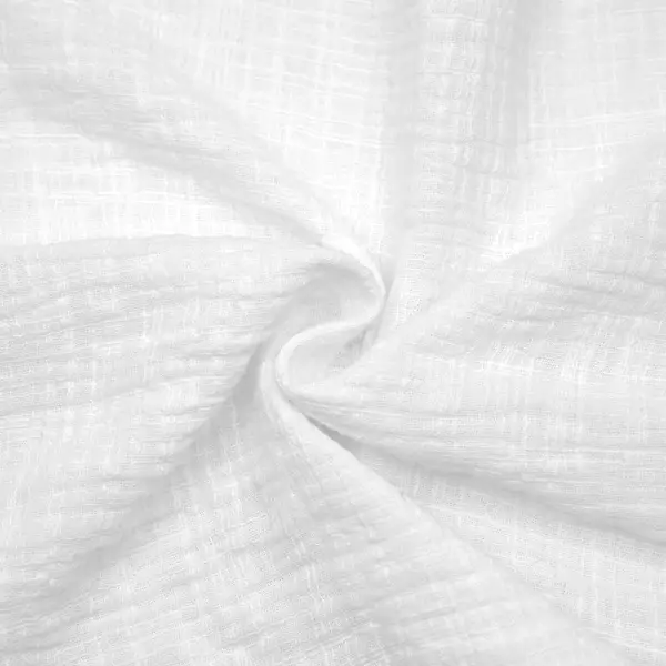 Super-Preis 100% Baumwolle Musselin Double Gauze "Vintage" Farbe Weiss