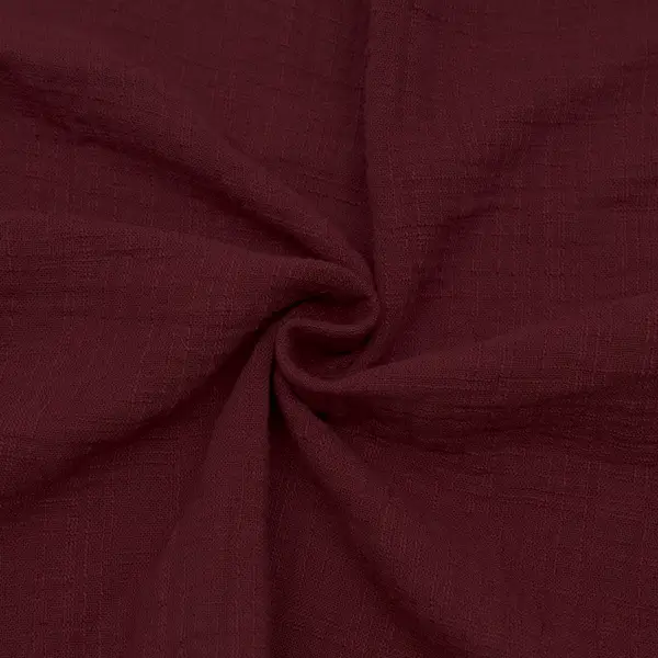 100% Baumwolle Musselin Double Gauze "Vintage" Farbe Bordeaux Letzte Chance