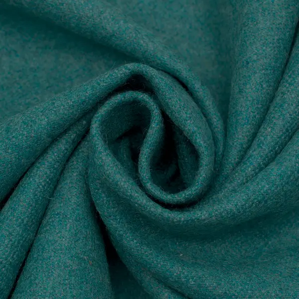 Wollfilz recycled Farbe Petrol meliert Neue Ware
