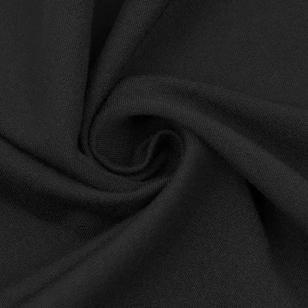 Stretch Twill Gabardine Farbe Schwarz Super-Preis