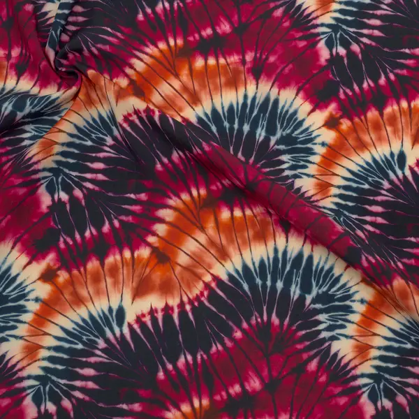 100% Viskose Modestoff "Batik Zauber" Farbe Multicolor Sonderangebot