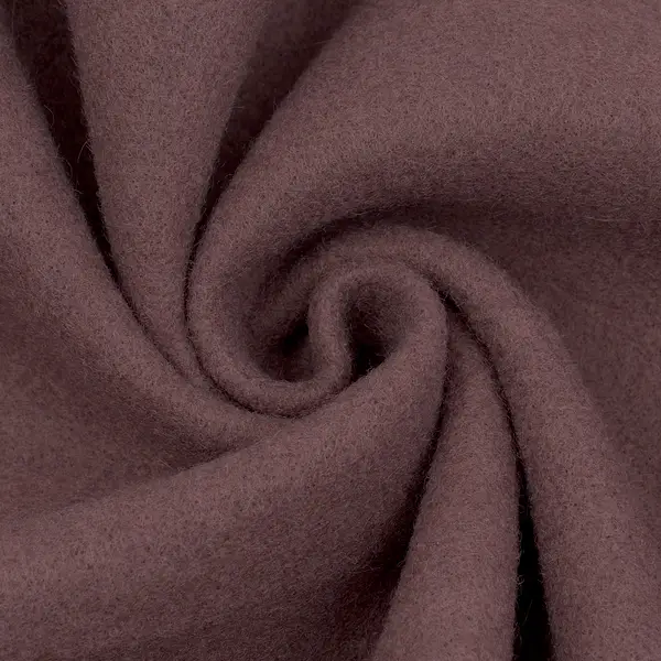 Sichere Zahlung Flanell Mantelstoff "Mouflon" Farbe Beere
