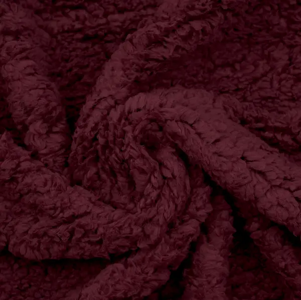 Teddy Plüschstoff "Super Soft 2" Farbe Weinrot Schneller Versand