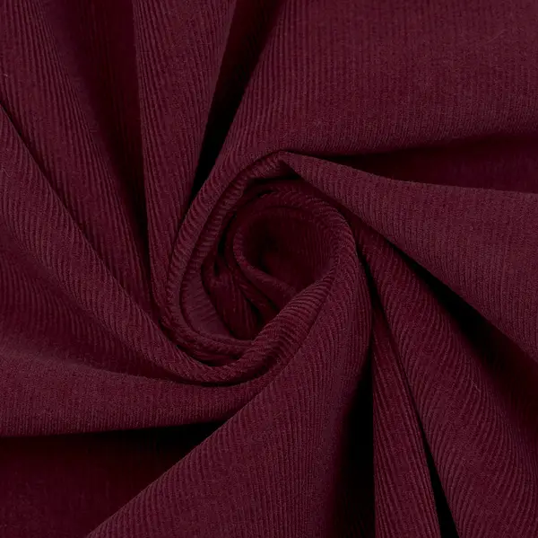 100% Baumwolle Feincord Babycord "Fashion Classic" Farbe Bordeaux Kracherpreis