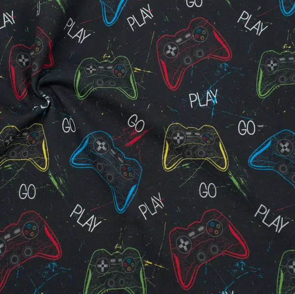 Top-Preis Sweatshirt Baumwollstoff "Gaming Controller" Farbe Schwarz