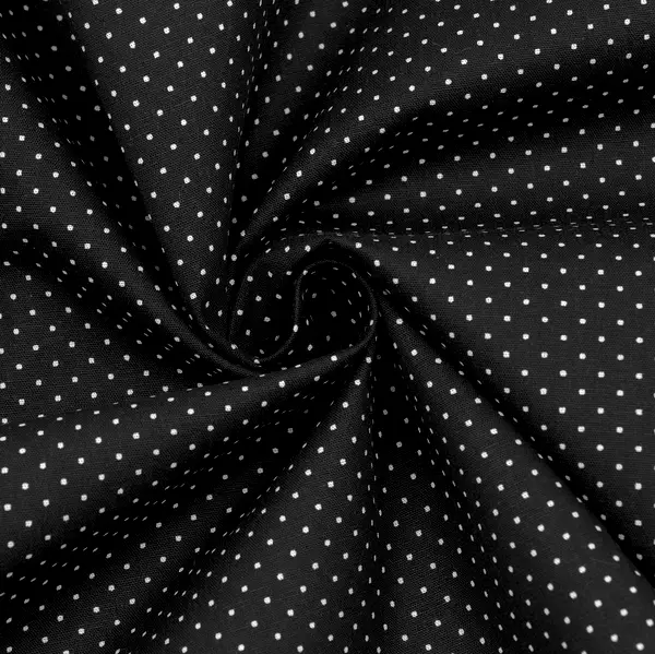 100% Baumwolle Popeline "Tupfen Mini 2" Farbe Schwarz Aktuell