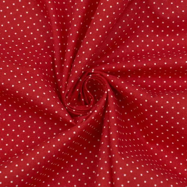 Top-Angebot 100% Baumwolle Popeline "Tupfen Mini 2" Farbe Rot