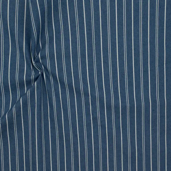 Stretch Denim Jeans Stoff "Mixed Stripes" Farbe Jeans-Blau Abverkauf