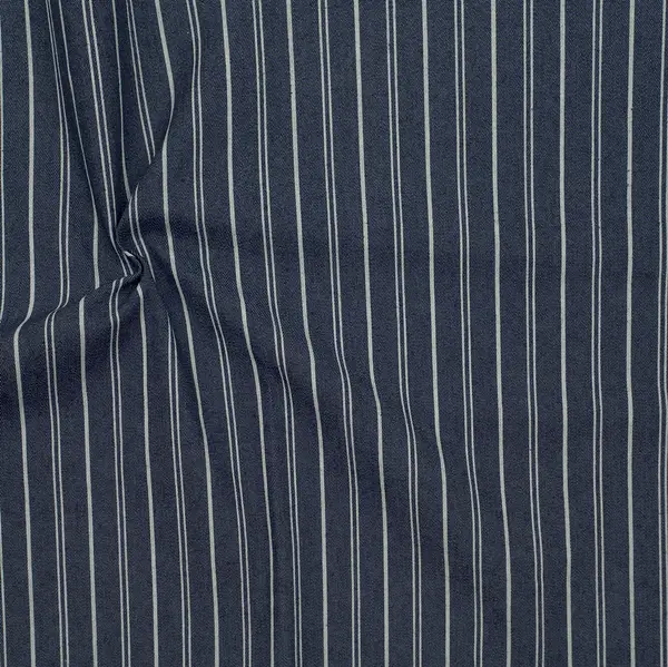 Preiswert Stretch Denim Jeans Stoff "Mixed Stripes" Farbe Indigo-Blau