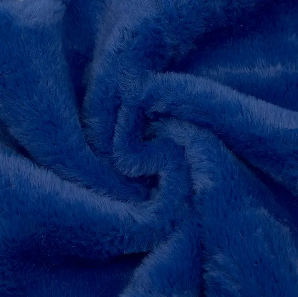 Solange Der Vorrat Reicht Fellimitat Kunstfell "Super Soft 6" Farbe Royal-Blau