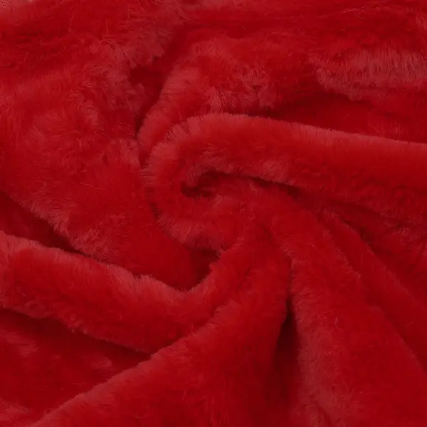 Preisknaller Fellimitat Kunstfell "Super Soft 6" Farbe Rot