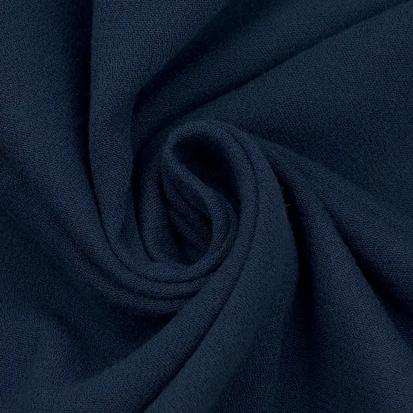 Viskose Crêpe Farbe Navy-Blau Markenware