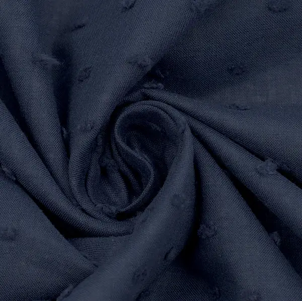 100% Baumwollstoff "Dobby 2" Farbe Navy-Blau Sale